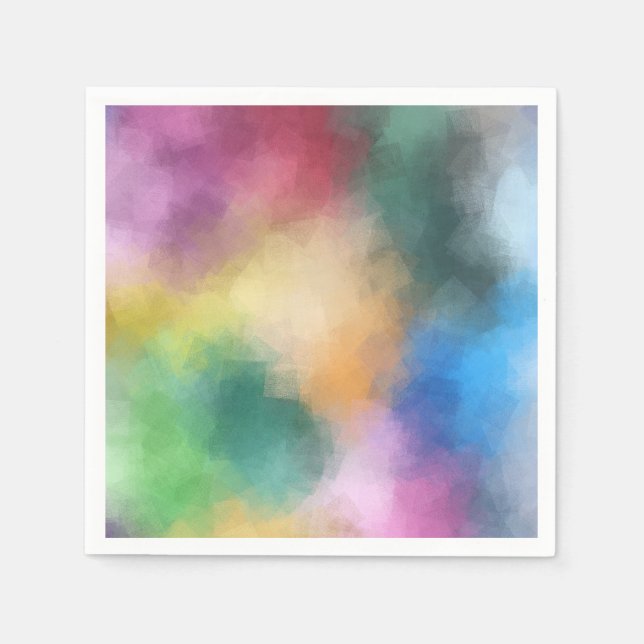 Abstract Art Template Elegant Modern Napkins (Front)
