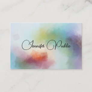 Abstract Art Template Professional Elegant Modern Business Card