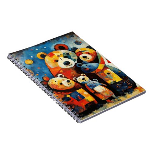 Abstract Art The Bear Family Notebook