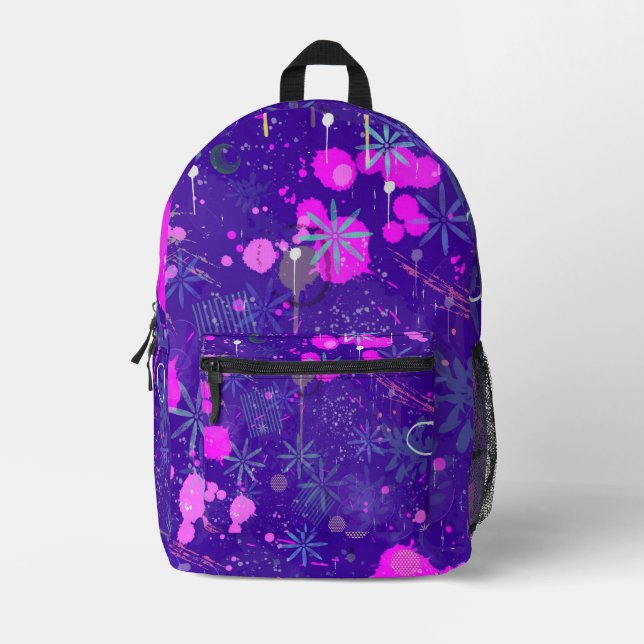 Abstract Art: the Creative Mind Printed Backpack (Front)