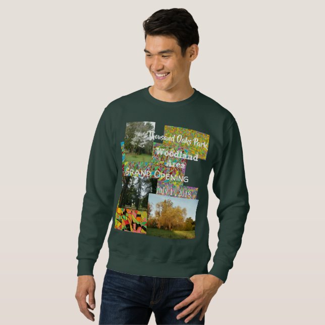 abstract art Thousand Oaks park woodland area San Sweatshirt (Front Full)