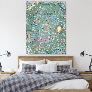 Abstract Art: Through the Meadow Canvas Print