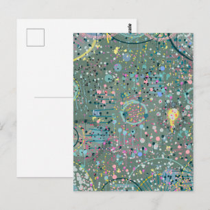 Abstract Art: Through the Meadow Postcard