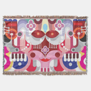 Abstract Art Throw Blanket