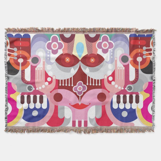 Abstract Art  Throw Blanket (Front)