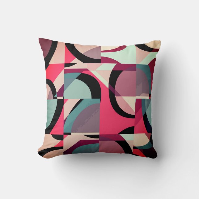 Abstract Art Throw Pillow (Front)