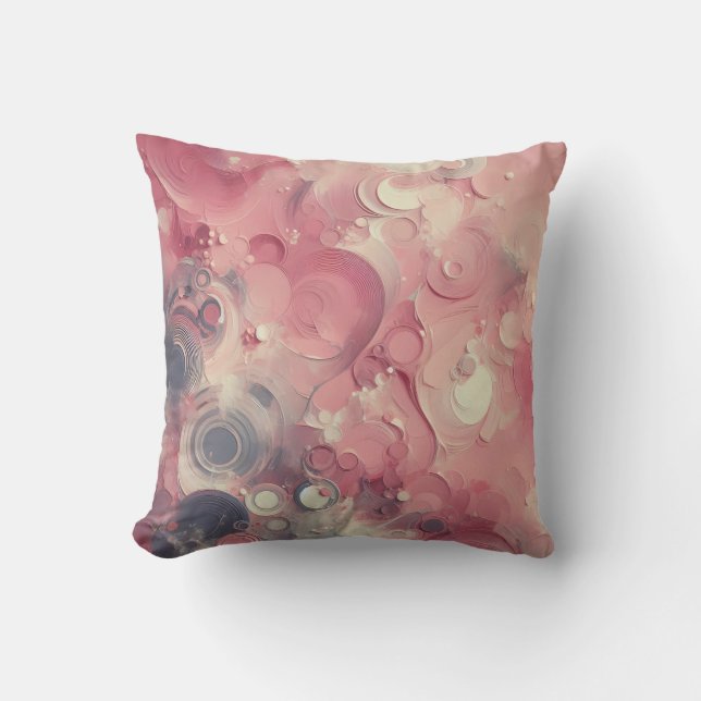 Abstract Art Throw Pillow (Front)
