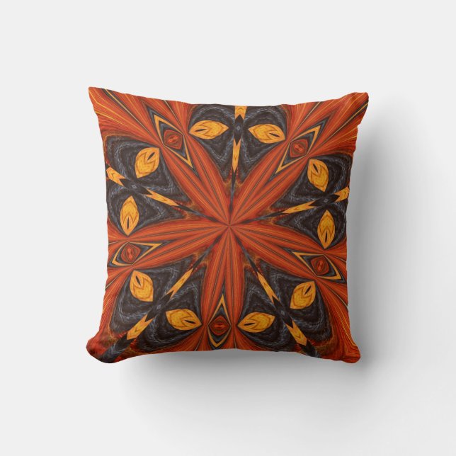 ABSTRACT ART THROW PILLOW (Front)