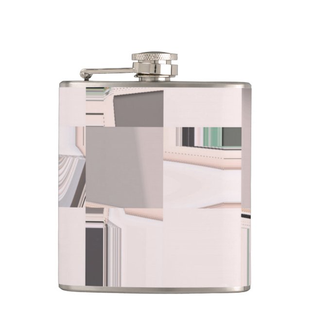 Abstract Art Tiled Flask (Front)