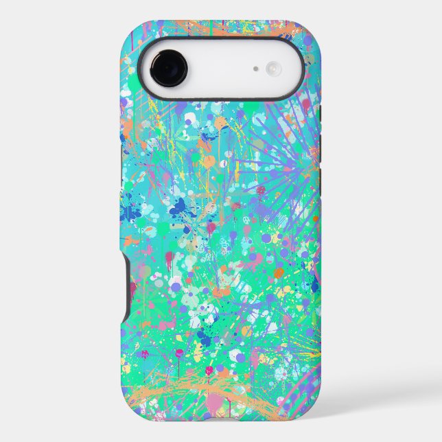 Abstract Art: Tiny Sea Creatures  iPhone Case (Back)