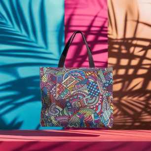 Abstract art tote bag