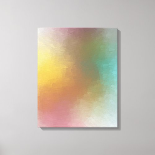 Abstract Art Trendy Red Yellow Blue Purple Modern Canvas Print