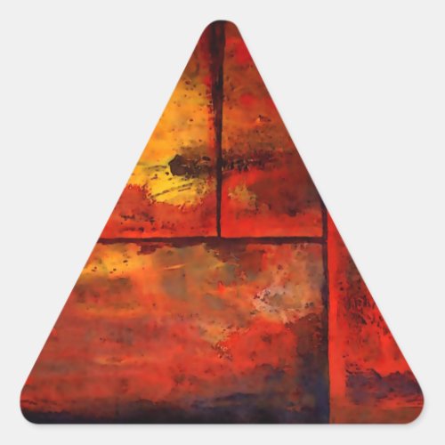 Abstract Art Triangle Sticker