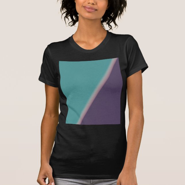 Abstract Art Turquoise Purple T-Shirt (Front)