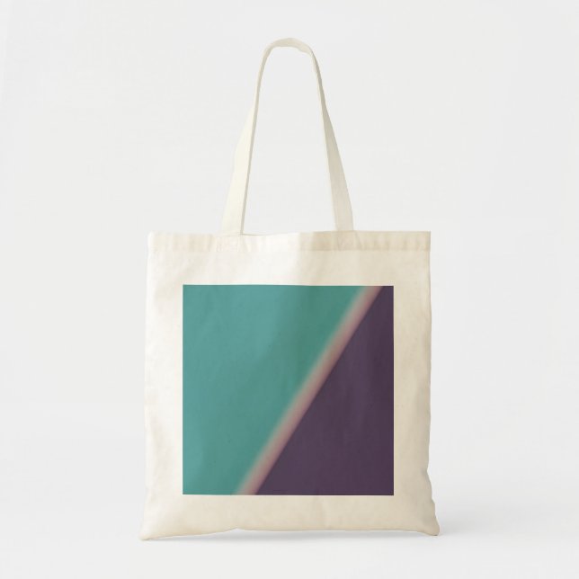 Abstract Art Turquoise Purple Tote Bag (Front)