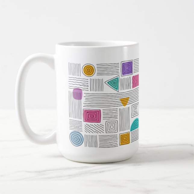 Abstract Art Unique Authentic Design  Coffee Mug (Left)