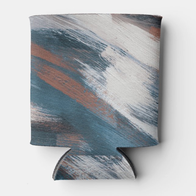 Abstract Art: Versatile Brush Strokes. Can Cooler (Front)