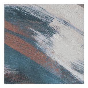 Abstract Art: Versatile Brush Strokes. Faux Canvas Print