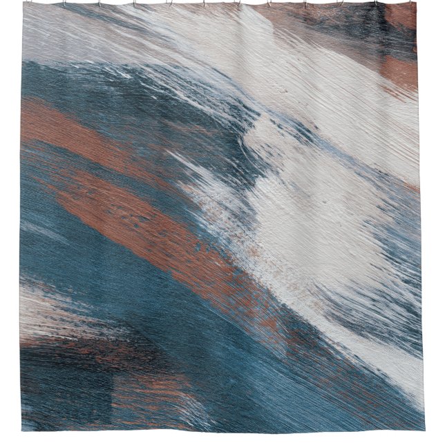 Abstract Art: Versatile Brush Strokes. Shower Curtain (Front)