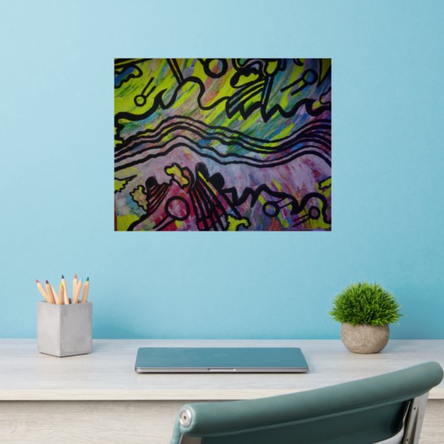 Abstract Art Wall Decal (Home Office 2)