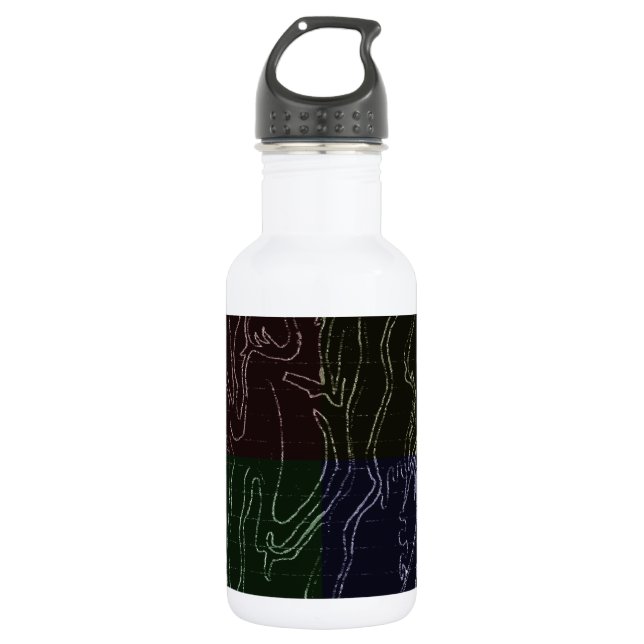 Abstract Art Water Bottle (Front)