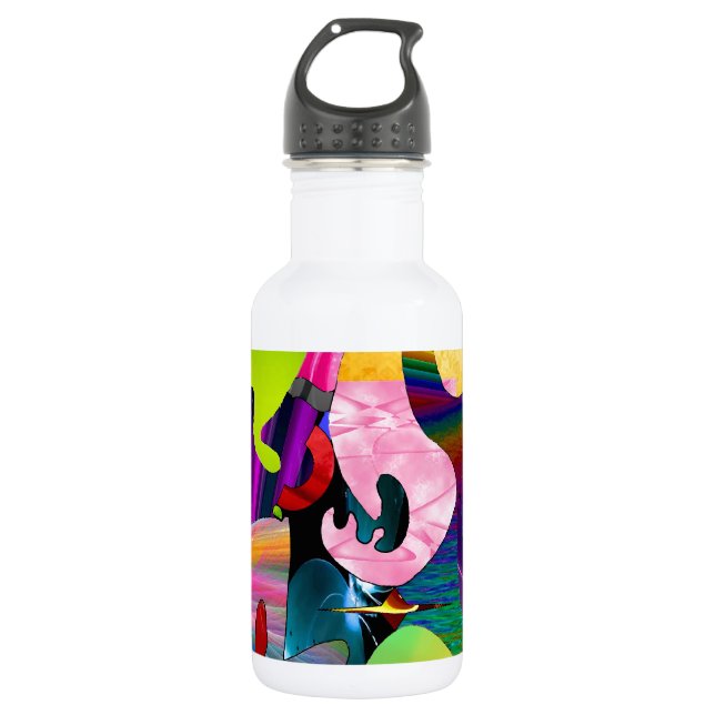 Abstract Art Water Bottle (Front)
