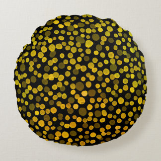 Abstract Art: Watercolor Creative Spots. Round Pillow