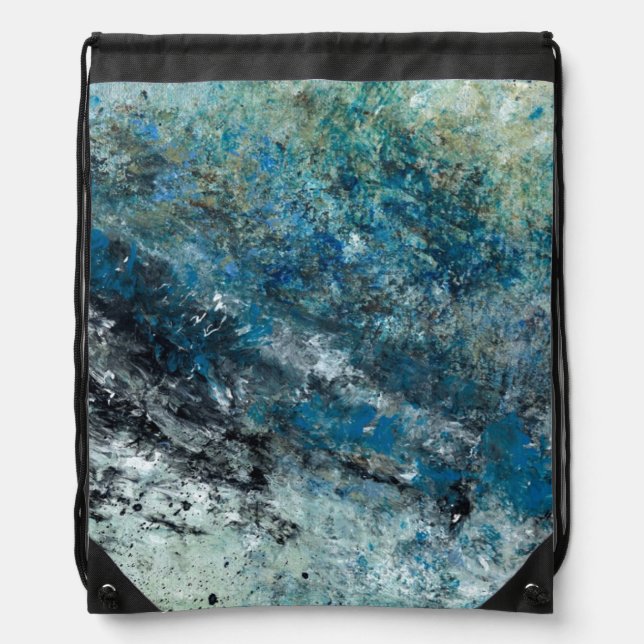 Abstract Art - Weightlessness Drawstring Bag (Front)