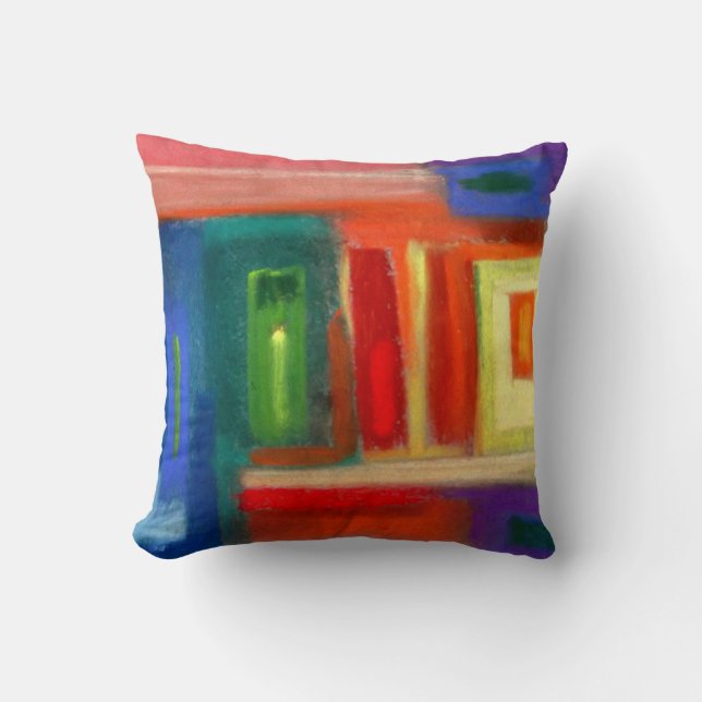 Abstract art, windows. throw pillow (Front)