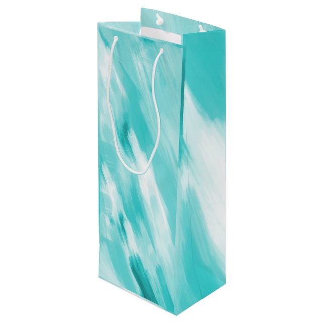  Abstract Art Wine Gift Bag (Back Angled)