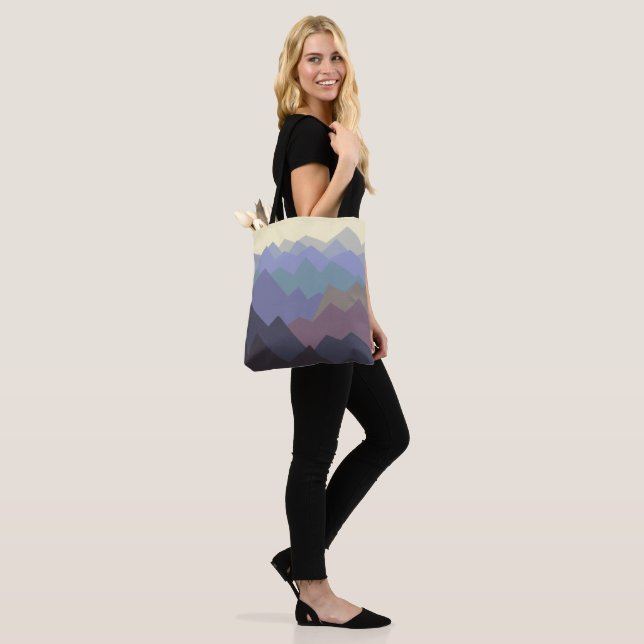 Abstract Art Winter Mountains  Tote Bag (On Model)