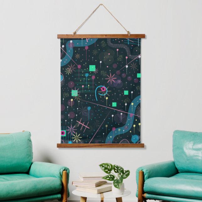 Abstract Art: Winter Skies Hanging Tapestry (Living Room)