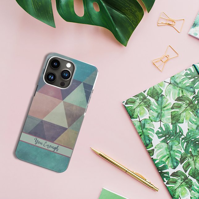 Abstract art with colored triangle IPhone case (Abstract art with colored triangle IPhone case)