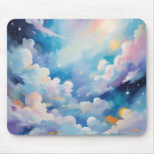 Abstract art with sky theme