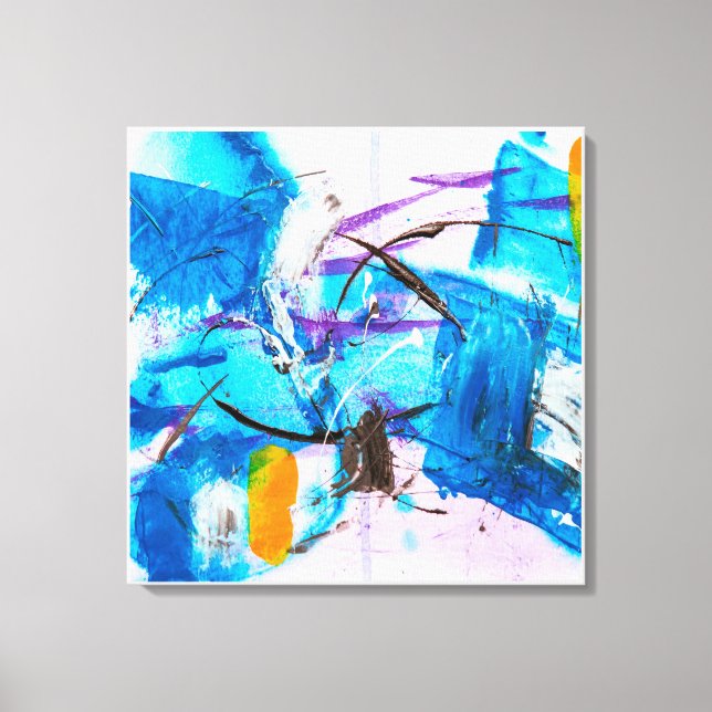 Abstract Art Wrapped Canvas Print (Front)