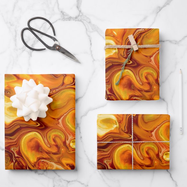 Abstract Art Wrapping Paper Sheets (Front)