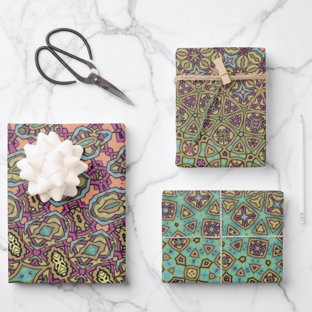 Abstract Art Wrapping Paper Sheets (Front)