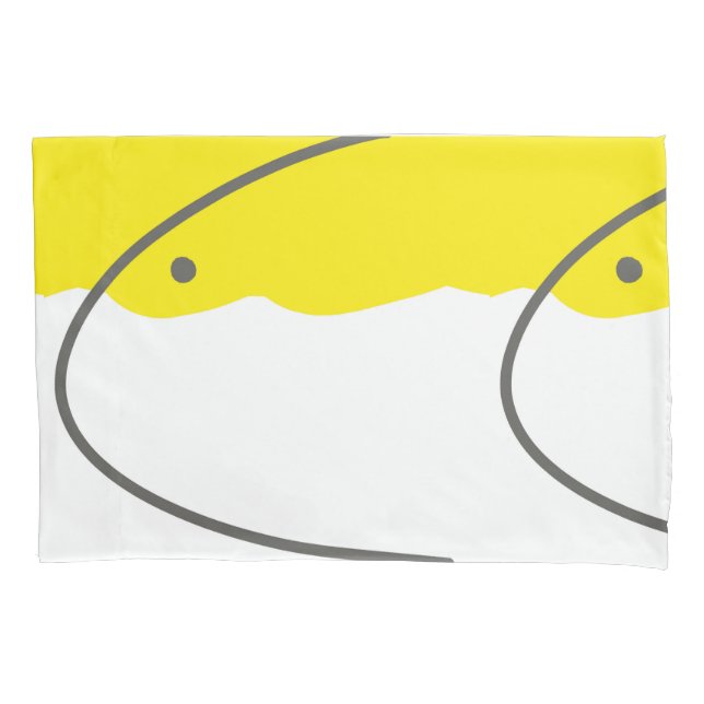 Abstract Art Yellow Grey White Minimalism Pillow Case (Front)
