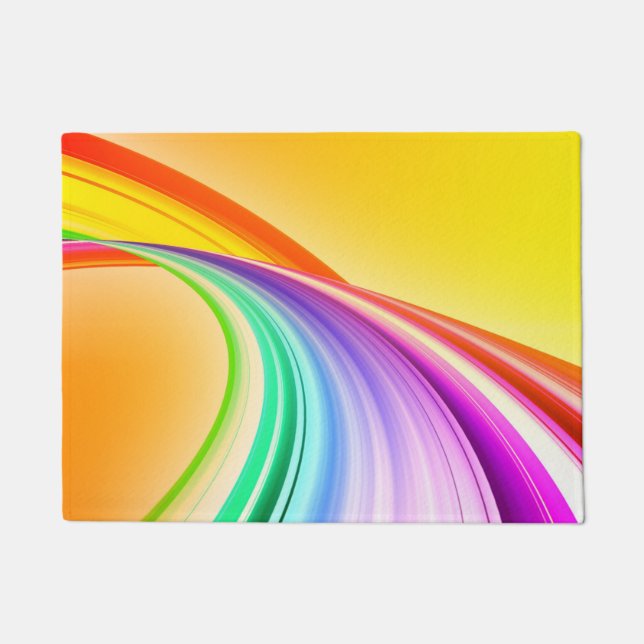 Abstract Art Yellow Orange Background-10527 Doormat (Front)