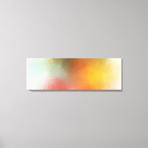 Abstract Art Yellow Red Green Pink Blue Purple Canvas Print