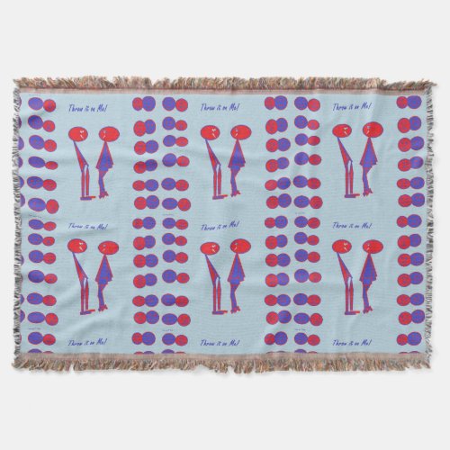 Abstract Artful Throw Blanket