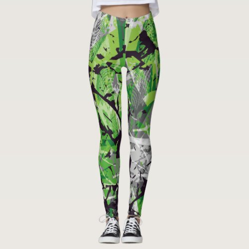Abstract Artist Colorful Paint Fun Leggings