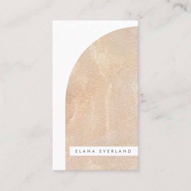 Abstract Artist Texture Shape Neutral Business Appointment Card (Front)