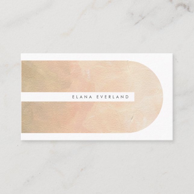 Abstract Artist Texture Shape Neutral Business Appointment Card (Front)