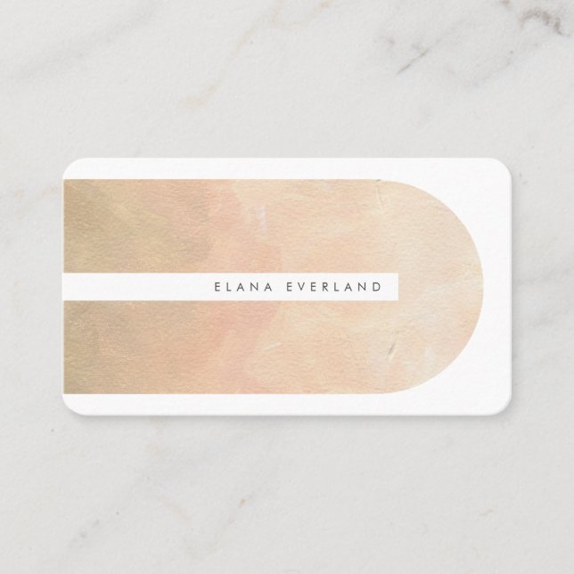 Abstract Artist Texture Shape Neutral Business Appointment Card (Front)
