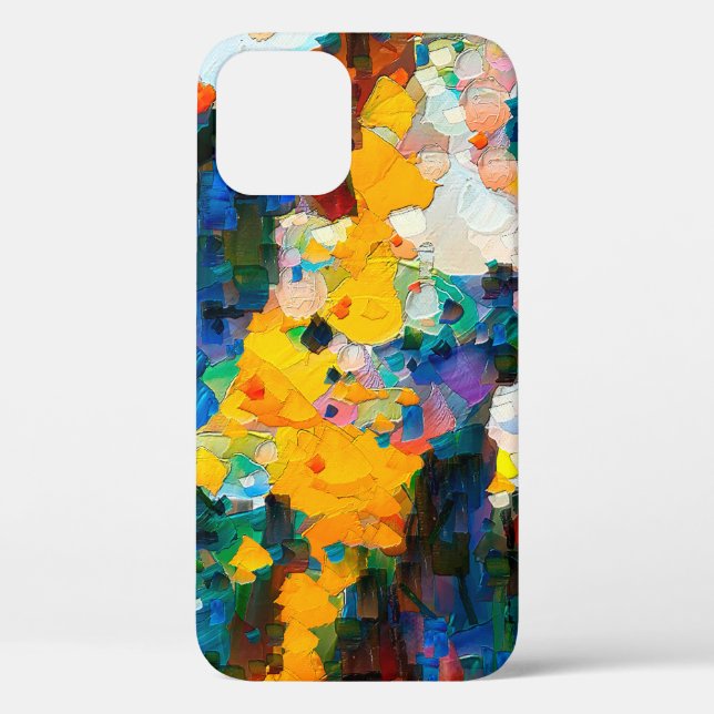 Abstract artistic background. Warm vibrant texture Case-Mate iPhone Case (Back)