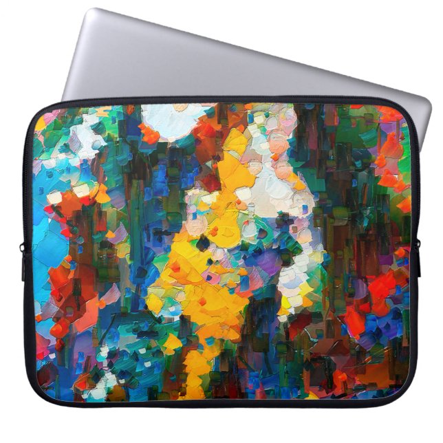 Abstract artistic background. Warm vibrant texture Laptop Sleeve (Front)