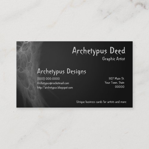 Abstract Artistic Business Card