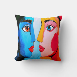 Abstract Artistic Colorful Modern art Throw Pillow