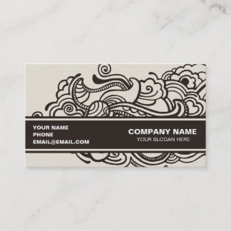 Abstract artistic design business card